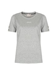 Marškinėliai moterims Liu-Jo TA3173 J6101, pilki kaina ir informacija | Marškinėliai moterims | pigu.lt