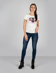 Marškinėliai moterims Liu-Jo TF1219 J5972, balti kaina ir informacija | Marškinėliai moterims | pigu.lt