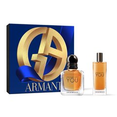 Rinkinys Giorgio Armani Stronger With You vyrams: tualetinis vanduo EDT, 30 ml + EDT, 15 ml kaina ir informacija | Kvepalai vyrams | pigu.lt