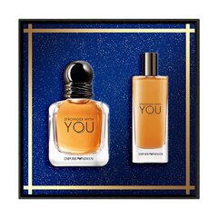 Rinkinys Giorgio Armani Stronger With You vyrams: tualetinis vanduo EDT, 30 ml + EDT, 15 ml kaina ir informacija | Kvepalai vyrams | pigu.lt