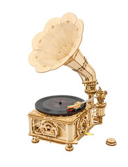 Medinis 3D galvosūkis TM Varvikas Classical gramophon, Hand rotate mode, RK010e kaina ir informacija | Konstruktoriai ir kaladėlės | pigu.lt