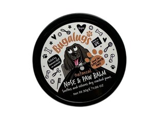 Veganiškas letenų ir nosies balzamas šunims Bugalugs Nose & Paw Balm, 30 g kaina ir informacija | Priežiūros priemonės gyvūnams | pigu.lt