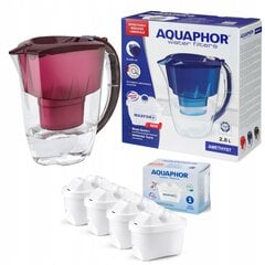 Фильтр для воды - кувшин Aquaphor 2.8 л + 4 фильтра цена и информация | Кухонная утварь | pigu.lt