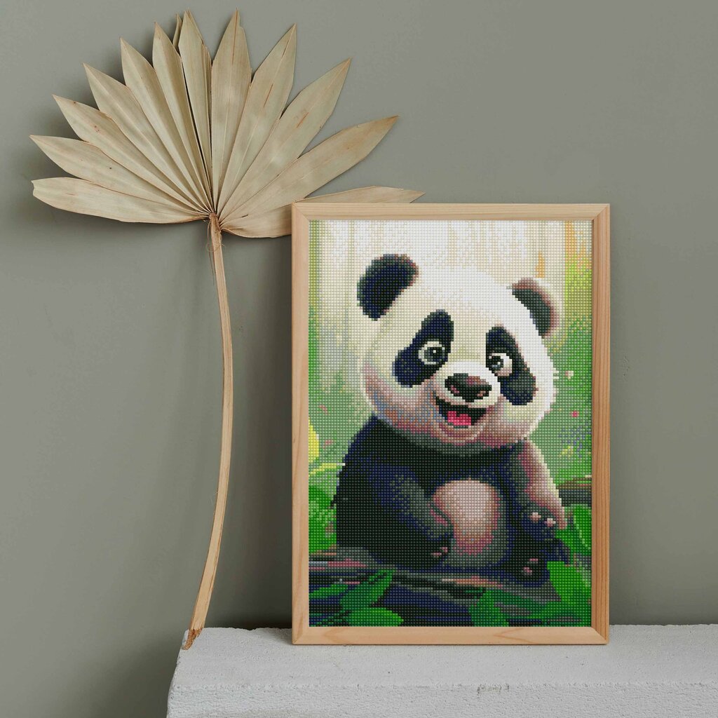 Deimantinė mozaika 5D Diamond Painting Oh Art! Panda, 30x40 cm цена и информация | Deimantinės mozaikos | pigu.lt