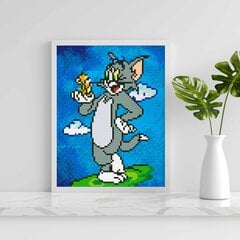 Deimantinė mozaika 5D Diamond Painting Oh Art! Tom ir Jerry, 20x30 cm kaina ir informacija | Deimantinės mozaikos | pigu.lt