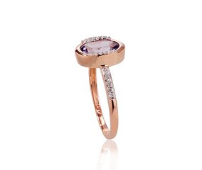 Auksinis žiedas su deimantais moterims Diamond Sky „Femme Fatale II“ iš 585 raudono aukso kaina ir informacija | Žiedai | pigu.lt