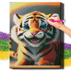 Deimantinė mozaika 5D Diamond Painting Oh Art! Tigras, 20x30 cm kaina ir informacija | Deimantinės mozaikos | pigu.lt