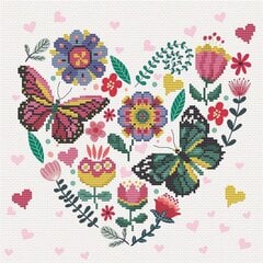 Siuvinėjimo kryželiu rinkinys Diamond Dotz Love Garden, 30,50x30,50 cm kaina ir informacija | Siuvinėjimo priemonės | pigu.lt