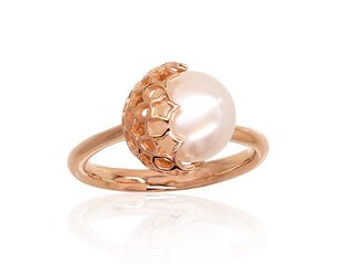 Auksinis žiedas Diamond Sky "Fabiola" iš raudono, 585 prabos aukso kaina ir informacija | Žiedai | pigu.lt