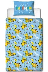 Vaikiškas patalynės komplektas Pokemon Pikachu, 140x200 cm, 2 dalių kaina ir informacija | Patalynė kūdikiams, vaikams | pigu.lt