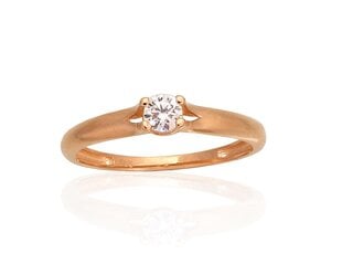 Auksinis žiedas Diamond Sky "New Classic XIII" iš raudono, 585 prabos aukso kaina ir informacija | Žiedai | pigu.lt