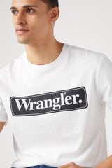 Marškinėliai vyrams Wrangler 112341133, balti kaina ir informacija | Vyriški marškinėliai | pigu.lt