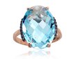 Auksinis žiedas Diamond Sky "Royal Topaz VII" iš raudono, 585 prabos aukso цена и информация | Žiedai | pigu.lt