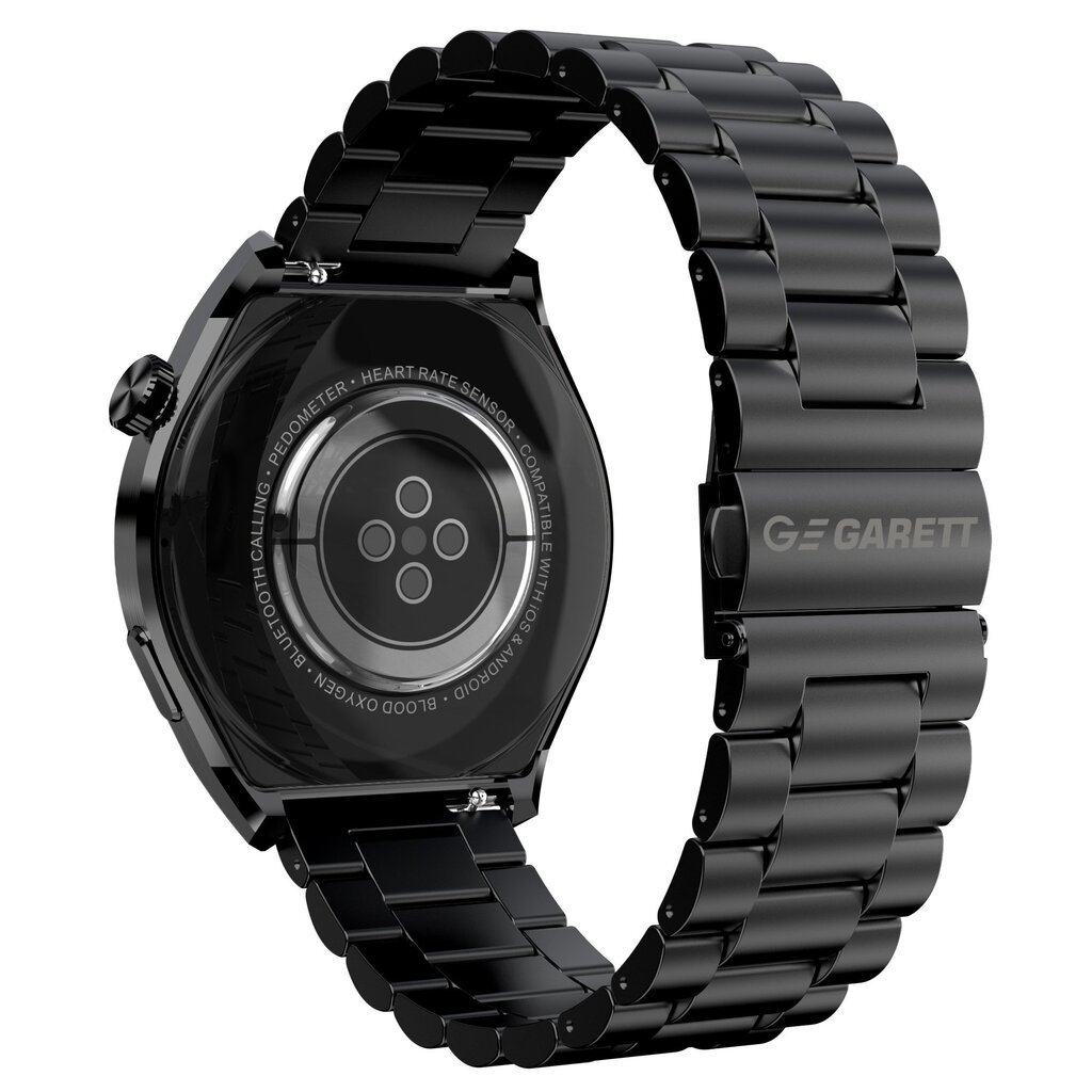 Garett V12 Black Steel kaina ir informacija | Išmanieji laikrodžiai (smartwatch) | pigu.lt