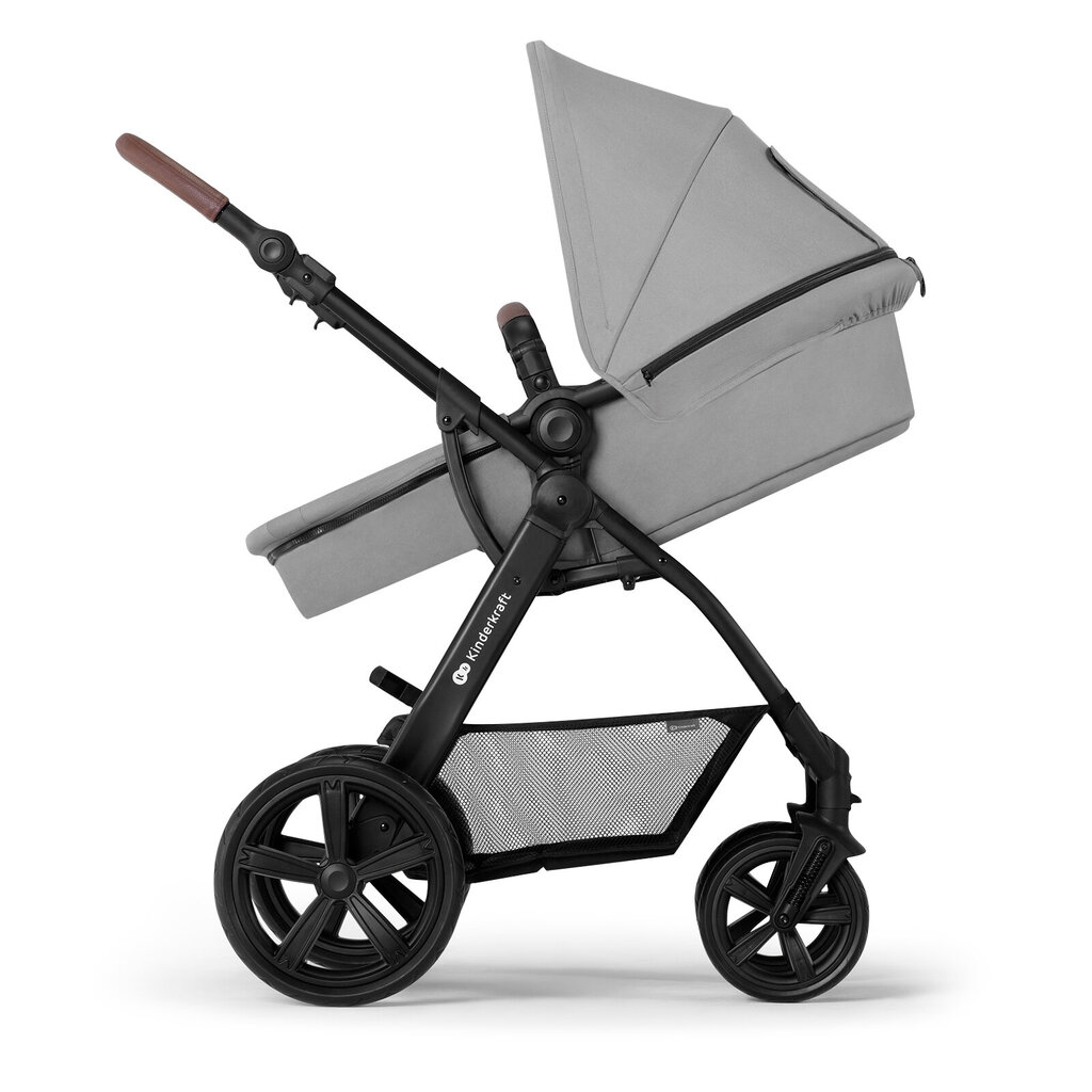 Универсальная коляска Kinderkraft Moov CT 3in1 Mink Pro, grey цена | pigu.lt