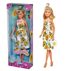 Lėlė Steffi Love su saulėgrąžų rašto suknele, Simba kaina ir informacija | Žaislai mergaitėms | pigu.lt