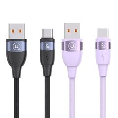 USAMS Kabel U85 USB na USB-C 6A 1.2m Fast Charging czarny|black SJ630USB01 (US-SJ630) цена и информация | Кабели для телефонов | pigu.lt