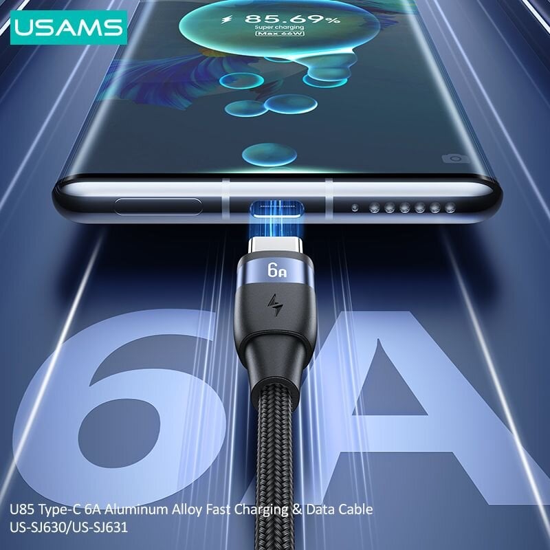 USAMS U85 6A цена и информация | Laidai telefonams | pigu.lt
