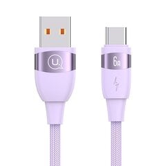 USAMS U85 6A USB to type-C 1.2M цена и информация | Usams Мобильные телефоны, Фото и Видео | pigu.lt