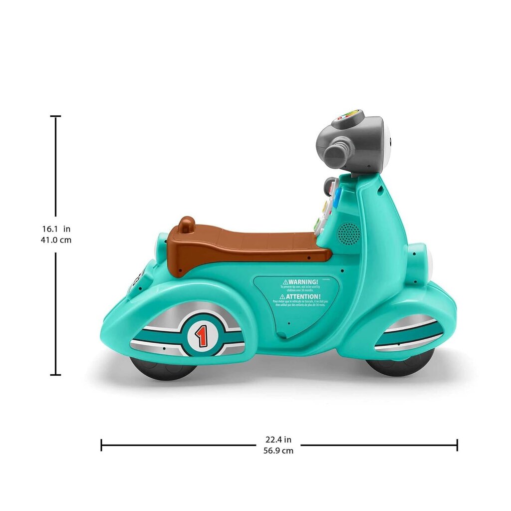 Muzikinis paspiriamas motoroleris vaikams Fisher Price Smart Stages kaina ir informacija | Žaislai kūdikiams | pigu.lt