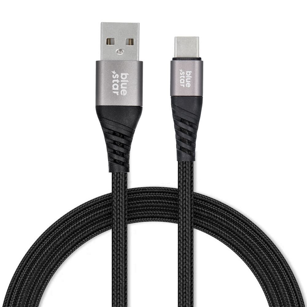 Blue Star, USB-A/USB-C, 1.2 m цена и информация | Kabeliai ir laidai | pigu.lt