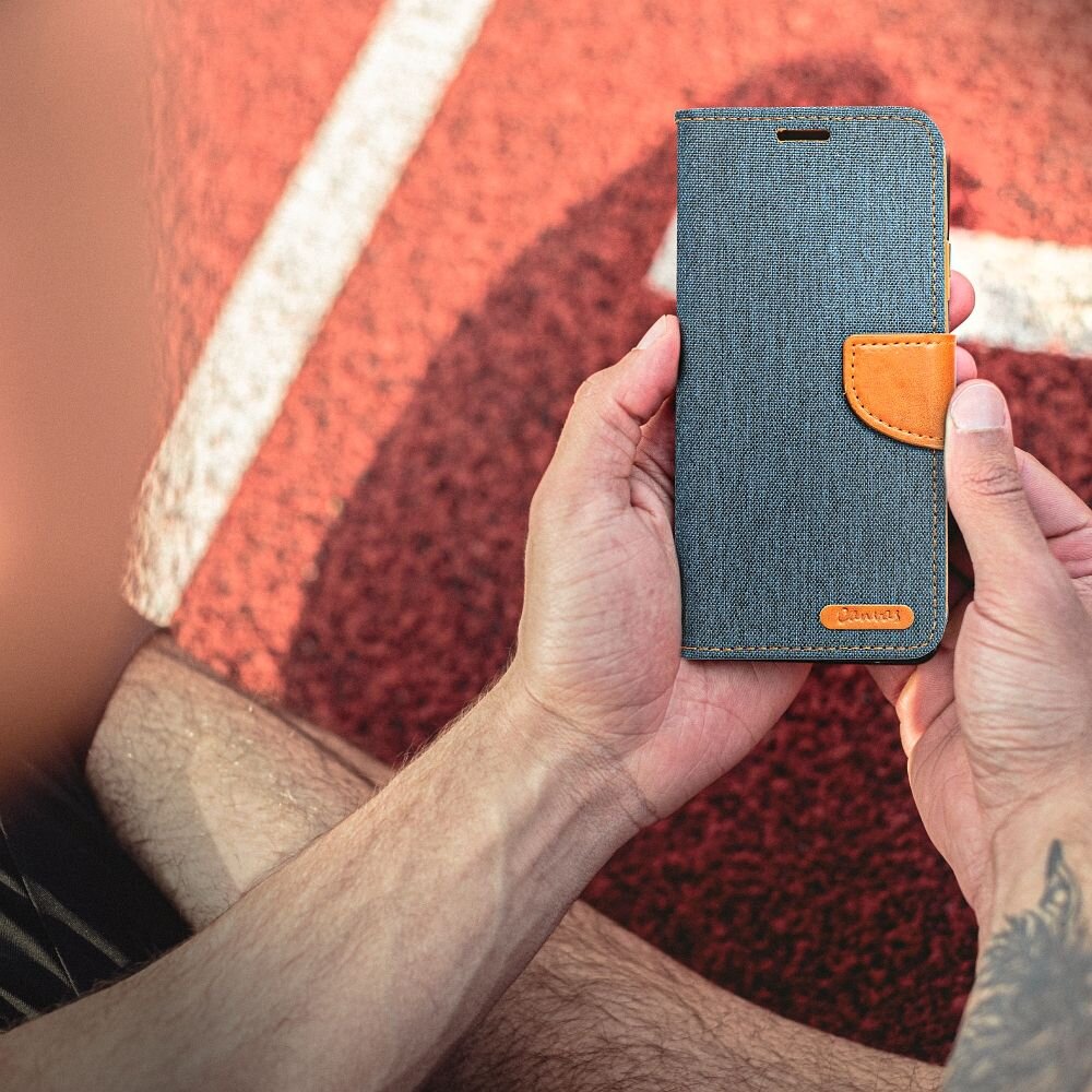 CANVAS Book case for XIAOMI Redmi 13C navy blue цена и информация | Kalendoriai, darbo knygos | pigu.lt