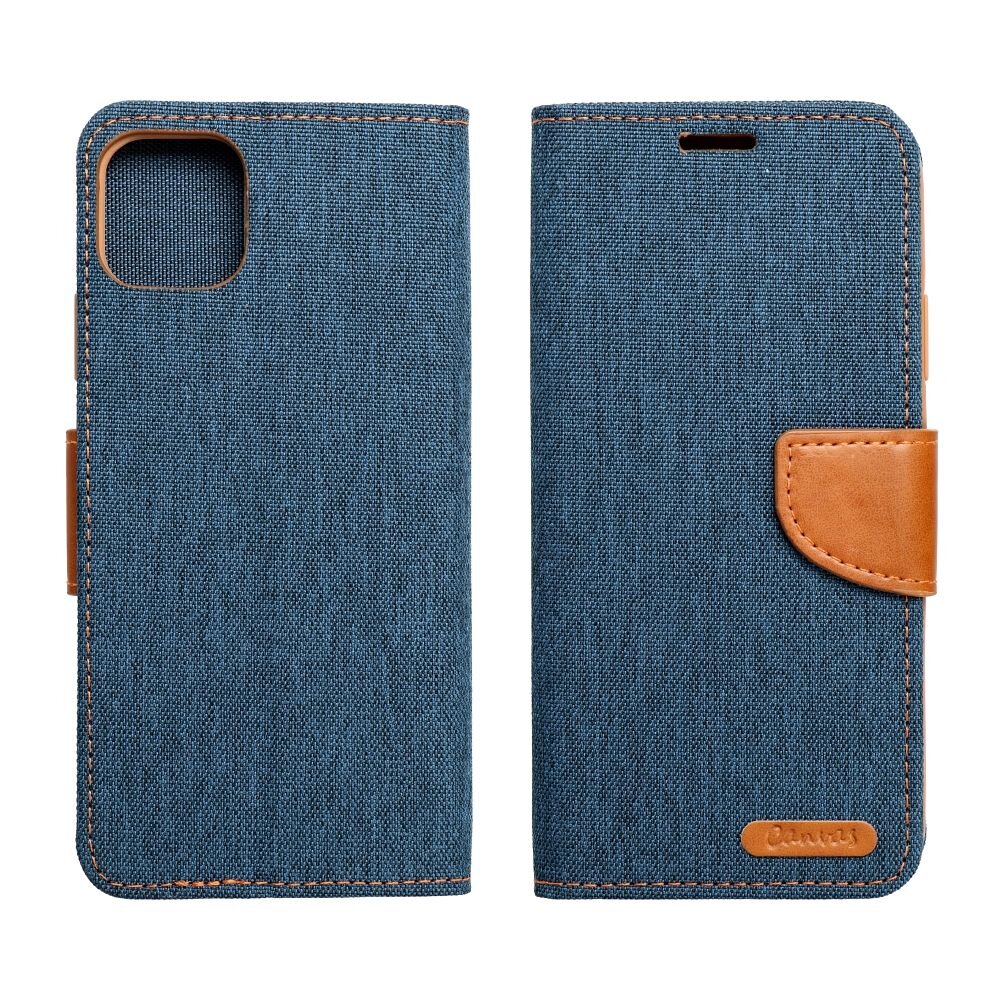 CANVAS Book case for XIAOMI Redmi 13C navy blue kaina ir informacija | Kalendoriai, darbo knygos | pigu.lt