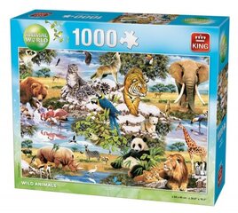 Dėlionė King Laukiniai gyvūnai, 1000 d. kaina ir informacija | Dėlionės (puzzle) | pigu.lt