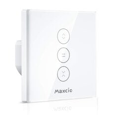 Sensorinis žaliuzių jungiklis Maxcio, su WiFi valdymu, baltos spalvos 2 vnt. цена и информация | Выключатели, розетки | pigu.lt