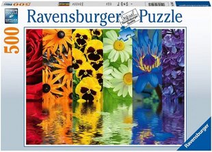 Dėlionė su gėlėlemis Ravensburger, 500 d. kaina ir informacija | Dėlionės (puzzle) | pigu.lt