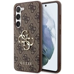 Guess GUHCS23FE4GMGBR S23 FE S711 brązowy|brown hardcase 4G Big Metal Logo цена и информация | Чехлы для телефонов | pigu.lt