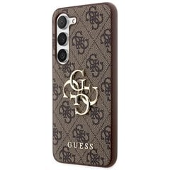 Guess GUHCS23FE4GMGBR S23 FE S711 brązowy|brown hardcase 4G Big Metal Logo цена и информация | Чехлы для телефонов | pigu.lt