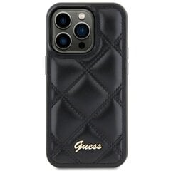 Guess GUHCS23FEPSQSQSK S23 FE S711 czarny|black hardcase Quilted Metal Logo цена и информация | Чехлы для телефонов | pigu.lt