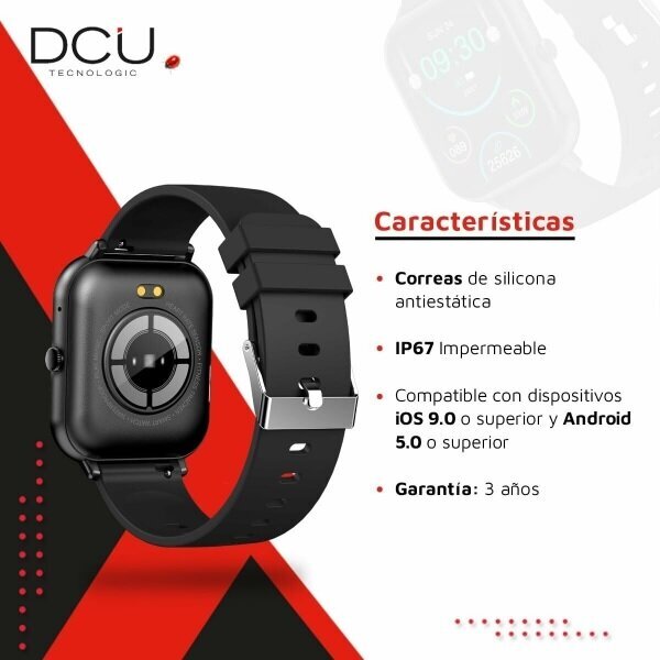 DCU Curved Glass Pro Black kaina ir informacija | Išmanieji laikrodžiai (smartwatch) | pigu.lt