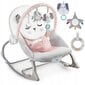 Sūpuoklė - kėdutė kūdikiui Nukido 705102, pink/grey kaina ir informacija | Gultukai ir sūpynės | pigu.lt