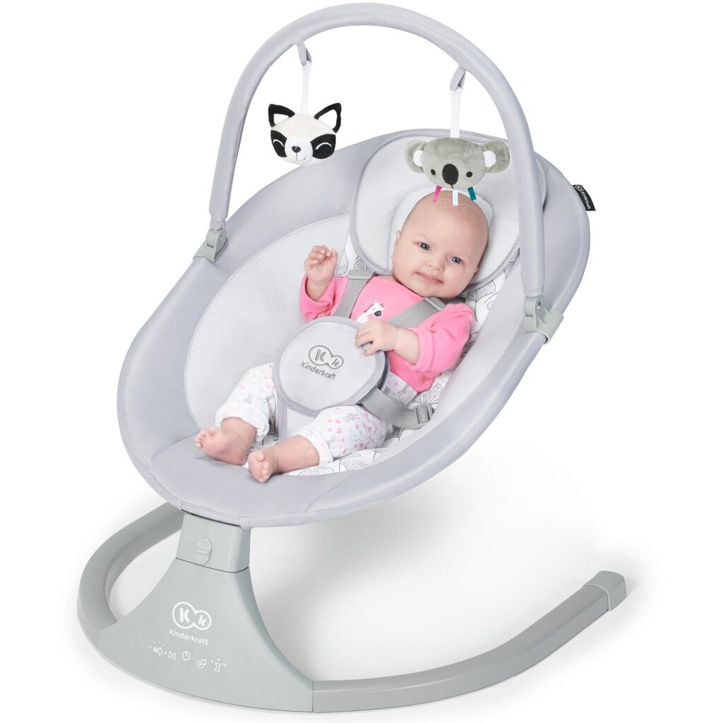 Sūpuoklė - kėdutė kūdikiui KinderKraft Luli, grey kaina ir informacija | Gultukai ir sūpynės | pigu.lt