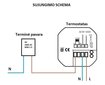 Išmanusis termostatas Spring TR8000-1WB, termostatas grindiniam šildymui, juodas kaina ir informacija | Grindų ir veidrodžių šildymo kilimėliai | pigu.lt