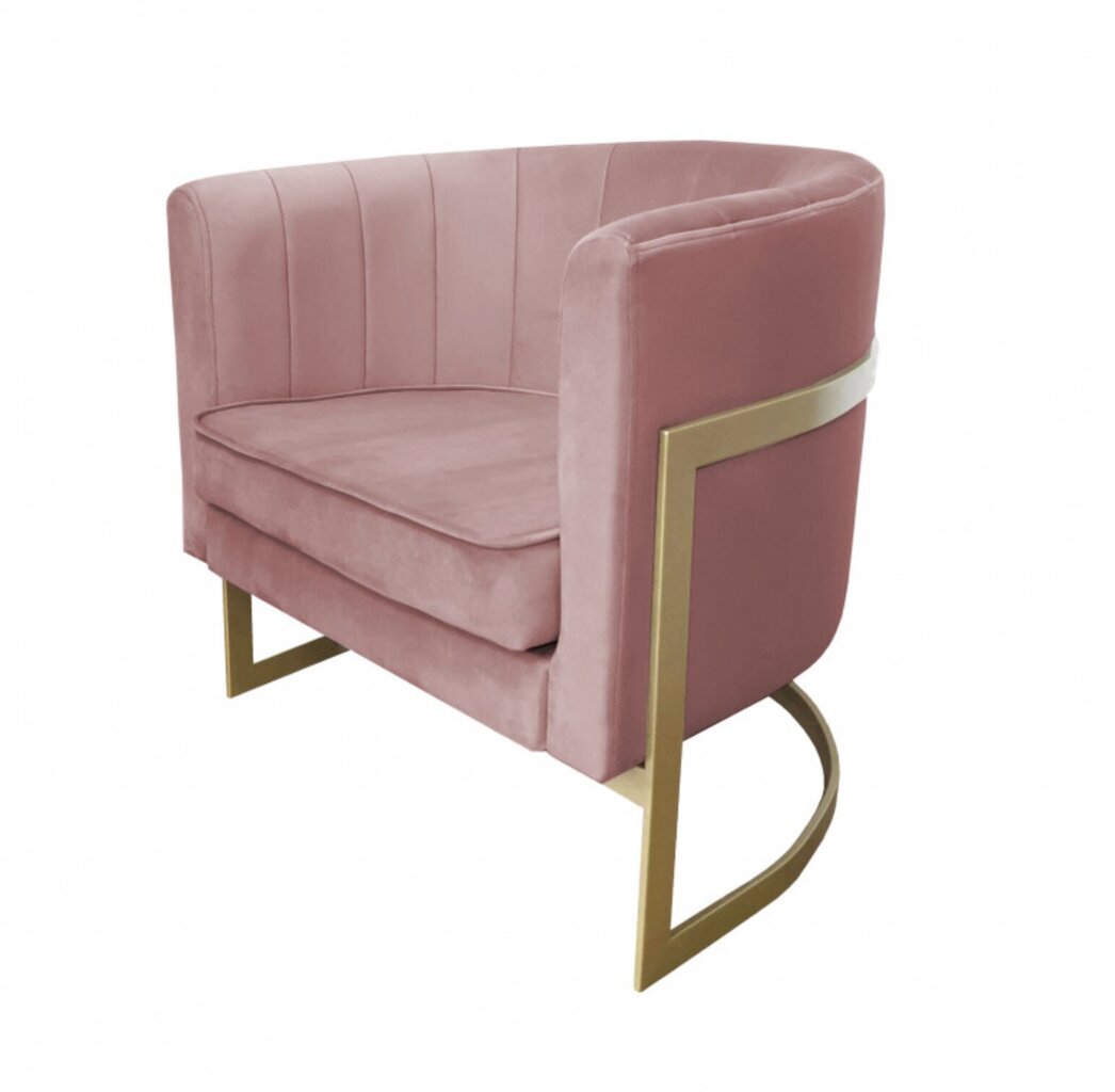 Fotelis Glamour Decorates, rožinis kaina ir informacija | Svetainės foteliai | pigu.lt