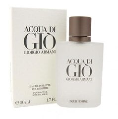 Giorgio Armani Acqua di Gio EDT для мужчин 50 мл цена и информация | Giorgio Armani Одежда, обувь и аксессуары | pigu.lt