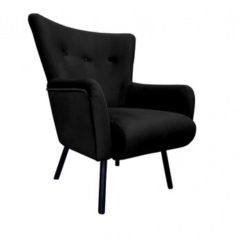Fotelis Premiere Decorates, juodas цена и информация | Кресла в гостиную | pigu.lt
