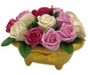 Muilo rožių puokštė keramikinėje vonelėje Vonios Rojus kaina ir informacija | Muilai | pigu.lt