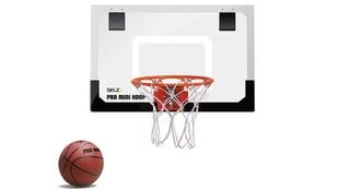 Krepšinio lenta su lanku ir kamuoliu SKLZ Pro Mini Hoop, 45.72 x 30.48 cm kaina ir informacija | Krepšinio lentos | pigu.lt