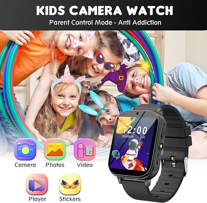 Happyjoe Qamano Black kaina ir informacija | Išmanieji laikrodžiai (smartwatch) | pigu.lt