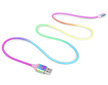 Premium USB A - Micro USB Rainbow - Real-El kaina ir informacija | Adapteriai, USB šakotuvai | pigu.lt