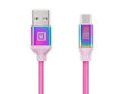 Real-El, Premium USB A - Type C Rainbow, 1m kaina ir informacija | Adapteriai, USB šakotuvai | pigu.lt