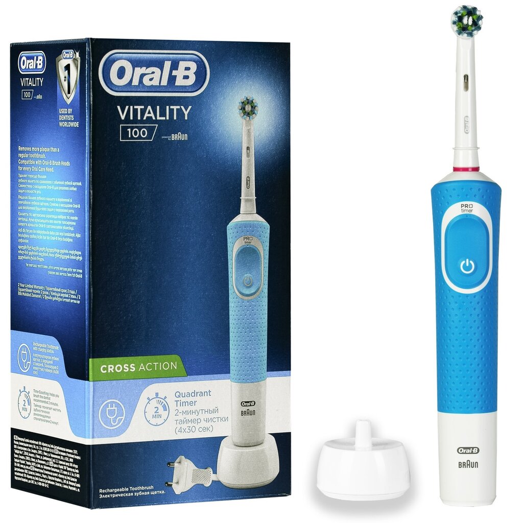 Oral-B Vitality 100 kaina ir informacija | Elektriniai dantų šepetėliai | pigu.lt