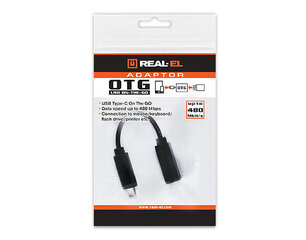 Real-El USB OTG Type C kaina ir informacija | Adapteriai, USB šakotuvai | pigu.lt