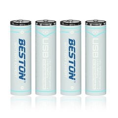 Rechargeable AA batteries with USB C, 1460mAh, Li-Ion, 4 pcs цена и информация | Батарейки | pigu.lt
