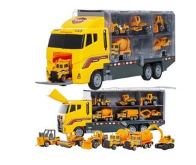Игрушечный грузовик с 6 машинками Kruzzel цена и информация | Игрушки для мальчиков | pigu.lt