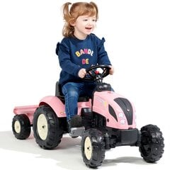 Трактор с прицепом Country Star Falk, розовый цена и информация | Игрушки для малышей | pigu.lt